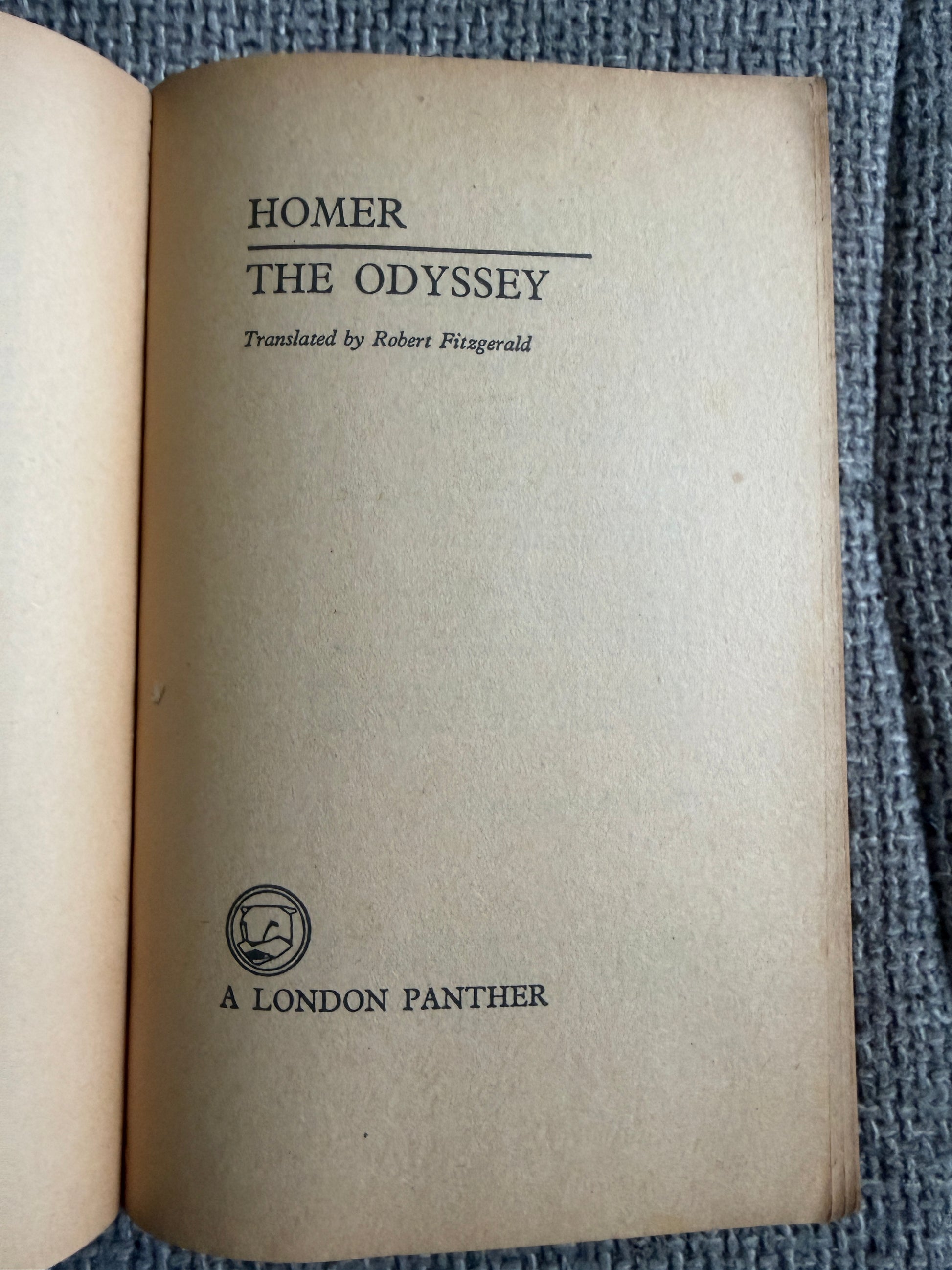 1965 Homer The Odyssey Fitzgerald London Panther Edition - Honeyburn Books (UK)