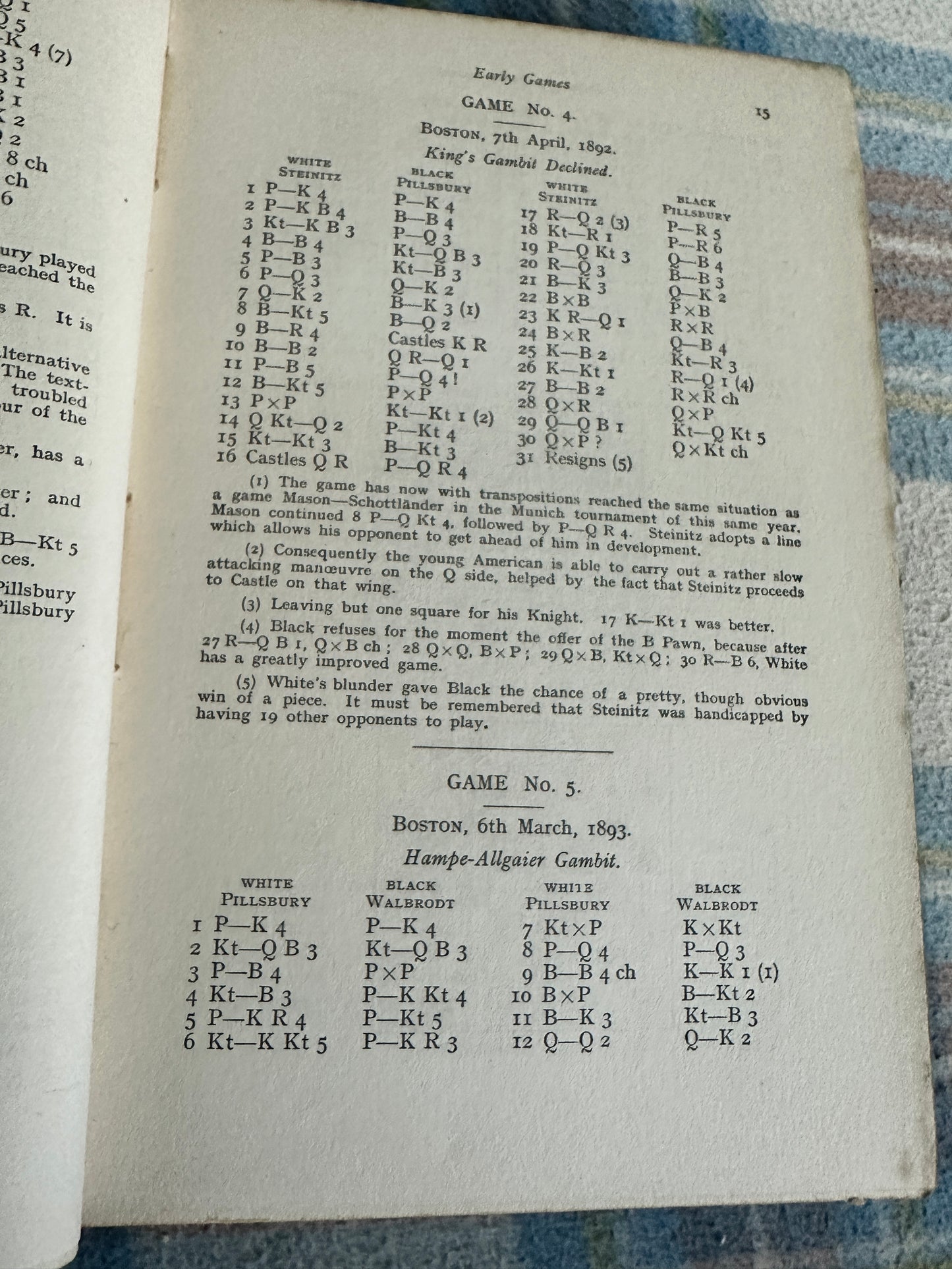 1922*1st* Pillsbury’s Chess Career - P. W. Sergeant & W. H. Watts(Printing Craft Ltd)