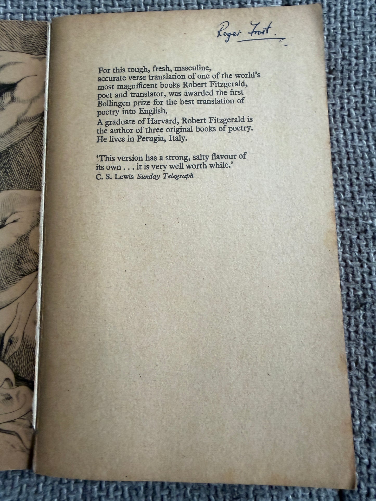 1965 Homer The Odyssey Fitzgerald London Panther Edition - Honeyburn Books (UK)