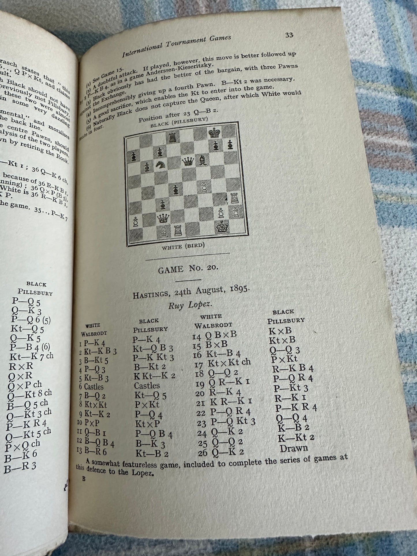 1922*1st* Pillsbury’s Chess Career - P. W. Sergeant & W. H. Watts(Printing Craft Ltd)