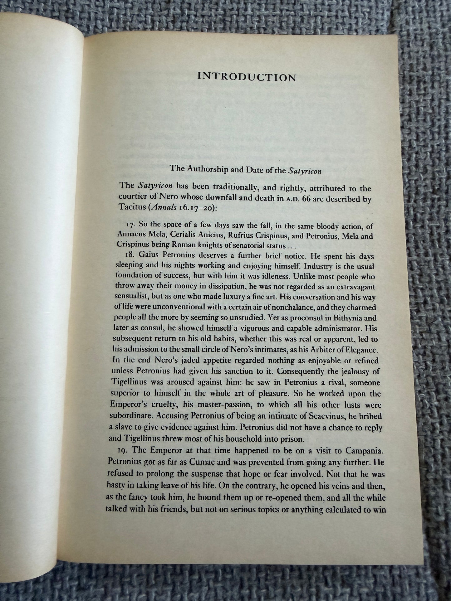 The Satyricon Penguin Classics - 1986 Edition Translated by J. P. Sullivan, Includes Seneca & The Apocolocyntosis - Honeyburn Books (UK)