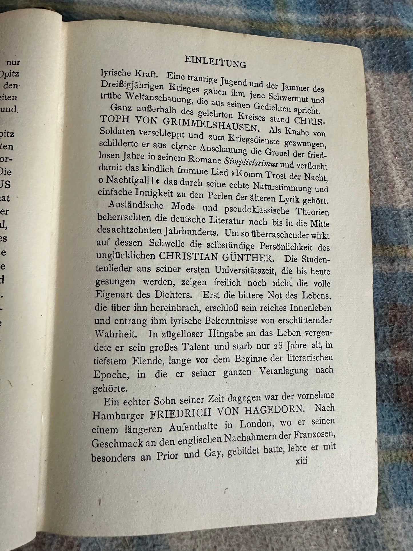 1946 A Book Of German Verse From Luther To Liliencron - H. G. Fiedler(Oxford Clarendon Press)