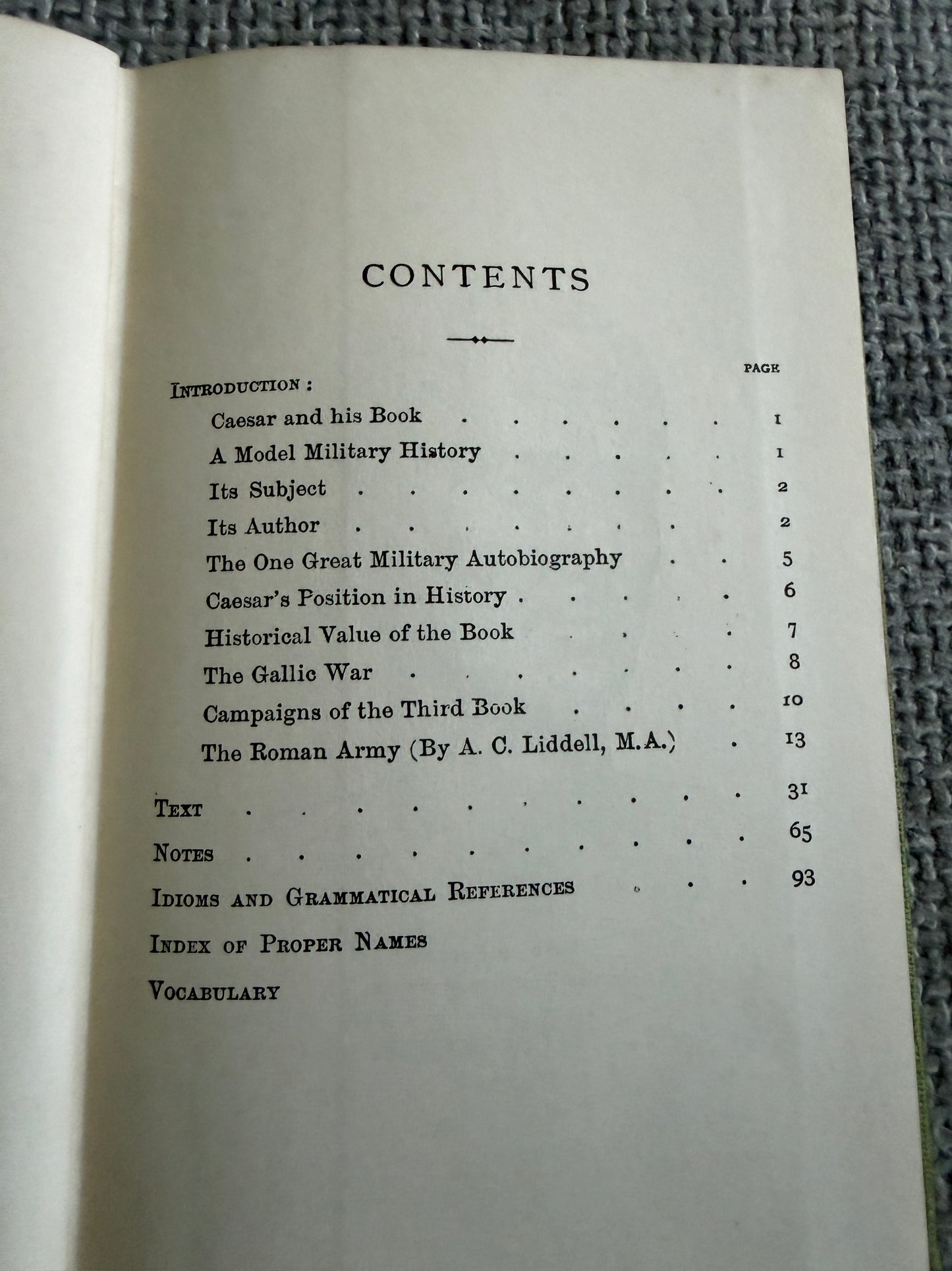 1961 Caesar Gallic War Book III (Bells Illustrated Classics) F. H. Colson & G. M. Gwyther (G. Bell & Son Ltd) - Honeyburn Books (UK)