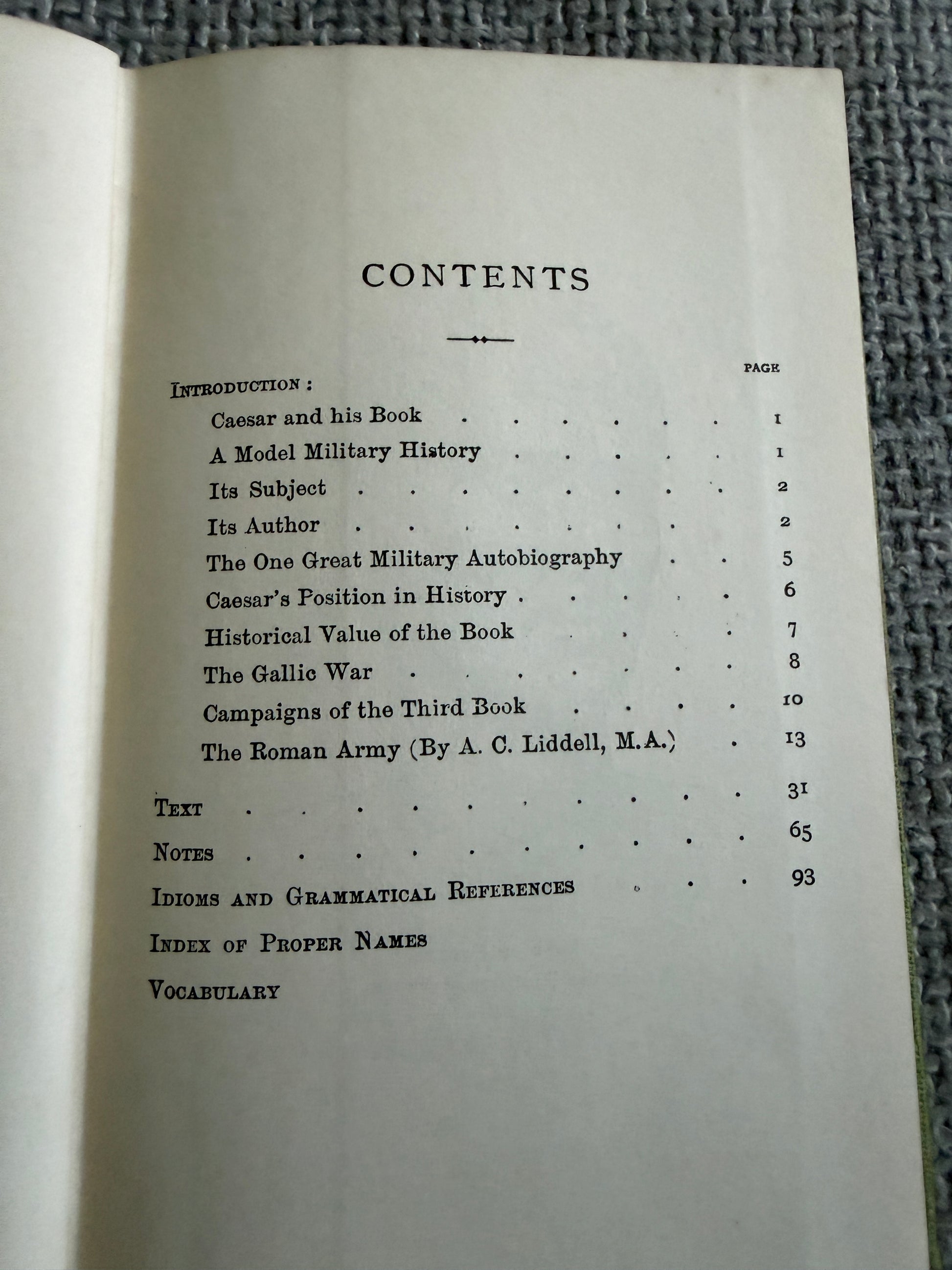 1961 Caesar Gallic War Book III (Bells Illustrated Classics) F. H. Colson & G. M. Gwyther (G. Bell & Son Ltd) - Honeyburn Books (UK)