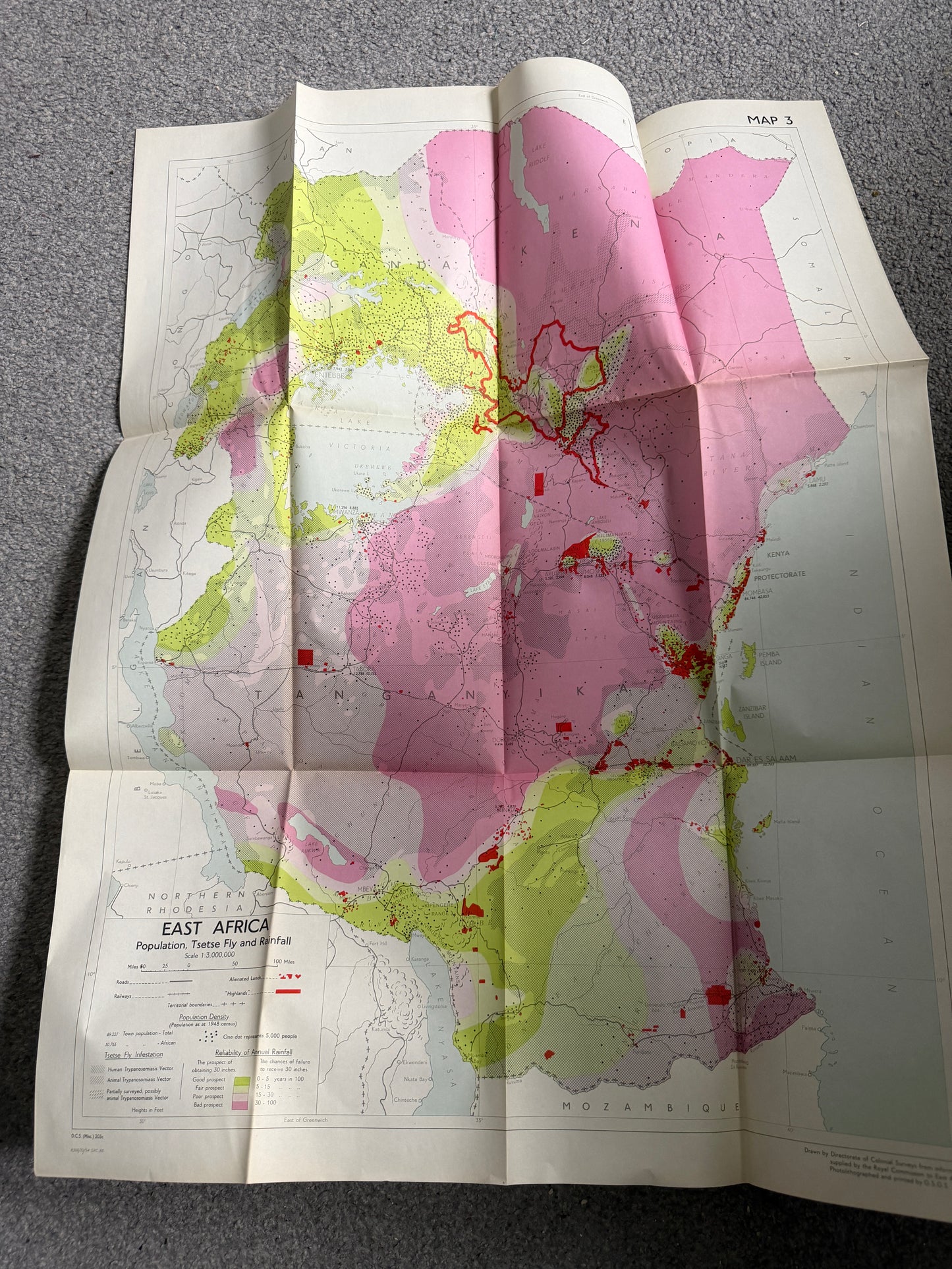 1958 East Africa Royal Commission Report with 4 Maps - Her Majesty’s Stationery Office - Honeyburn Books (UK)