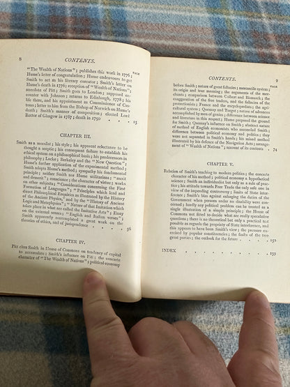 1887 Life Of Adam Smith - R. B. Haldane (Walter Scott)