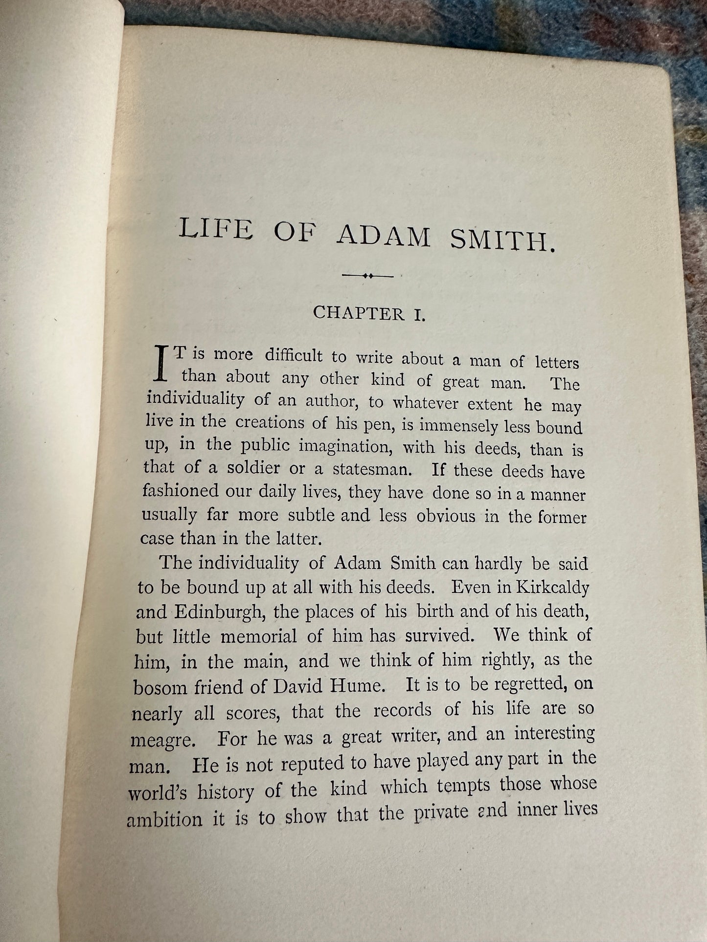 1887 Life Of Adam Smith - R. B. Haldane (Walter Scott)