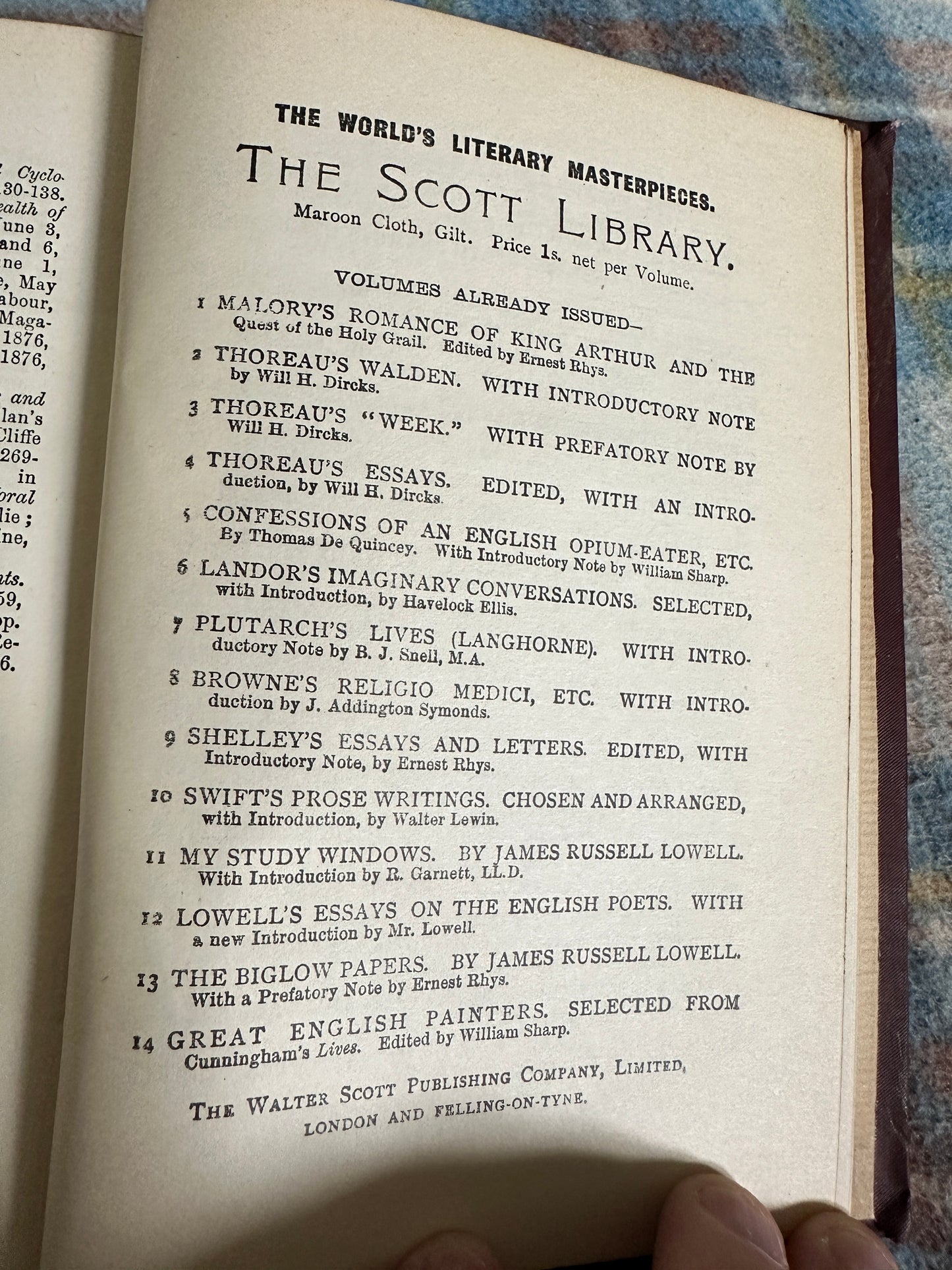 1887 Life Of Adam Smith - R. B. Haldane (Walter Scott)