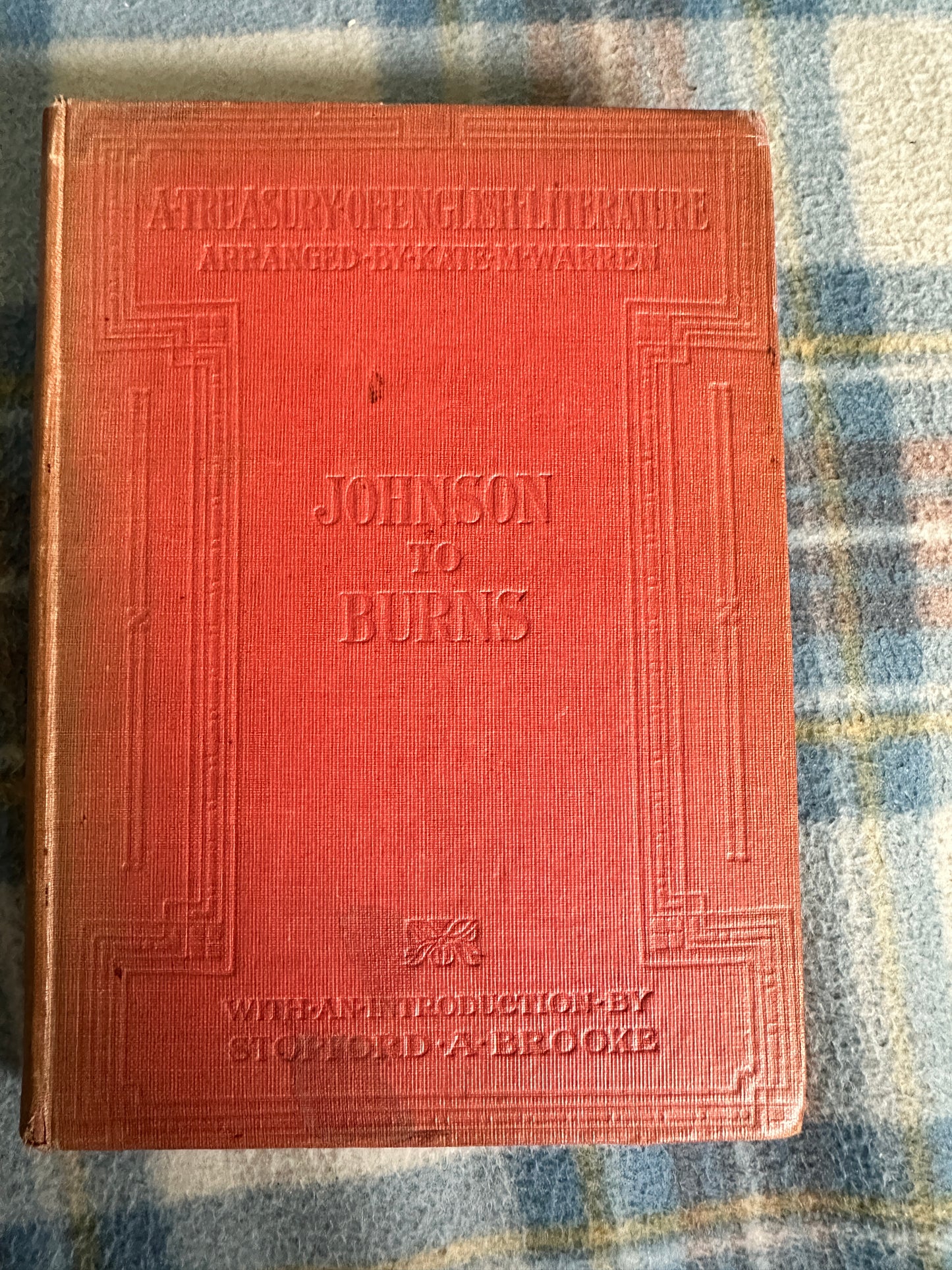 1908*1st* A Treasury Of English Language(Johnson to Burns) Kate Warren (Archibald Constable & Co Ltd)