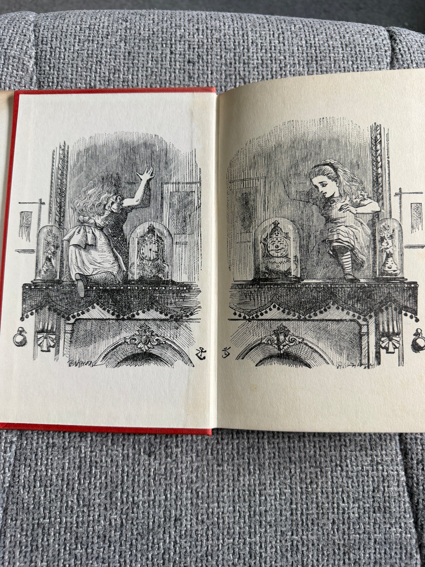 1966 Aliciae Per Speculum Transitus - Ludovici Carroll (Sir John Tennial illustration) translated by Clive Harcourt Carruthers (MacMillan) - Honeyburn Books (UK)