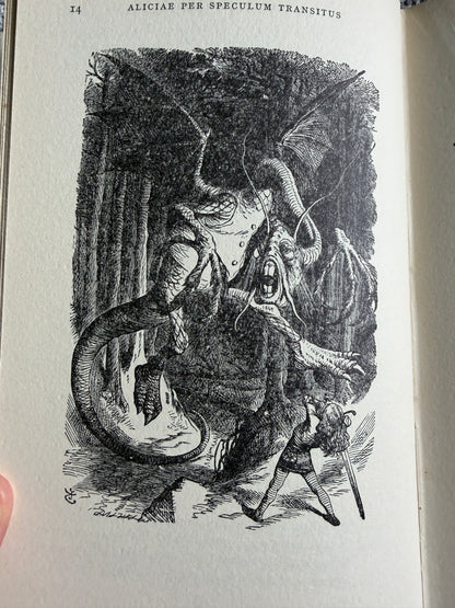 1966 Aliciae Per Speculum Transitus - Ludovici Carroll (Sir John Tennial illustration) translated by Clive Harcourt Carruthers (MacMillan) - Honeyburn Books (UK)