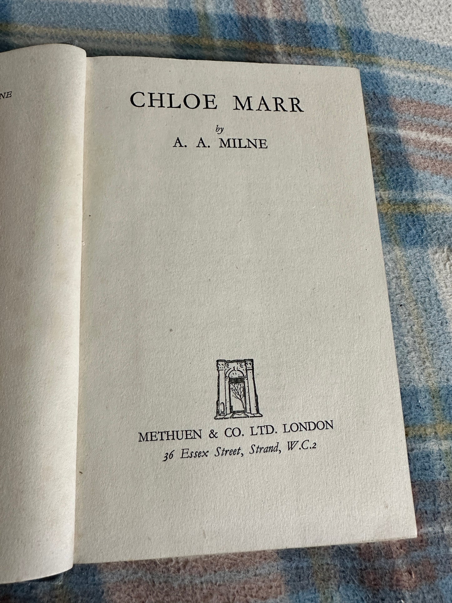 1946*1st* Chloe Marr - A.A. Milne(Methuen)