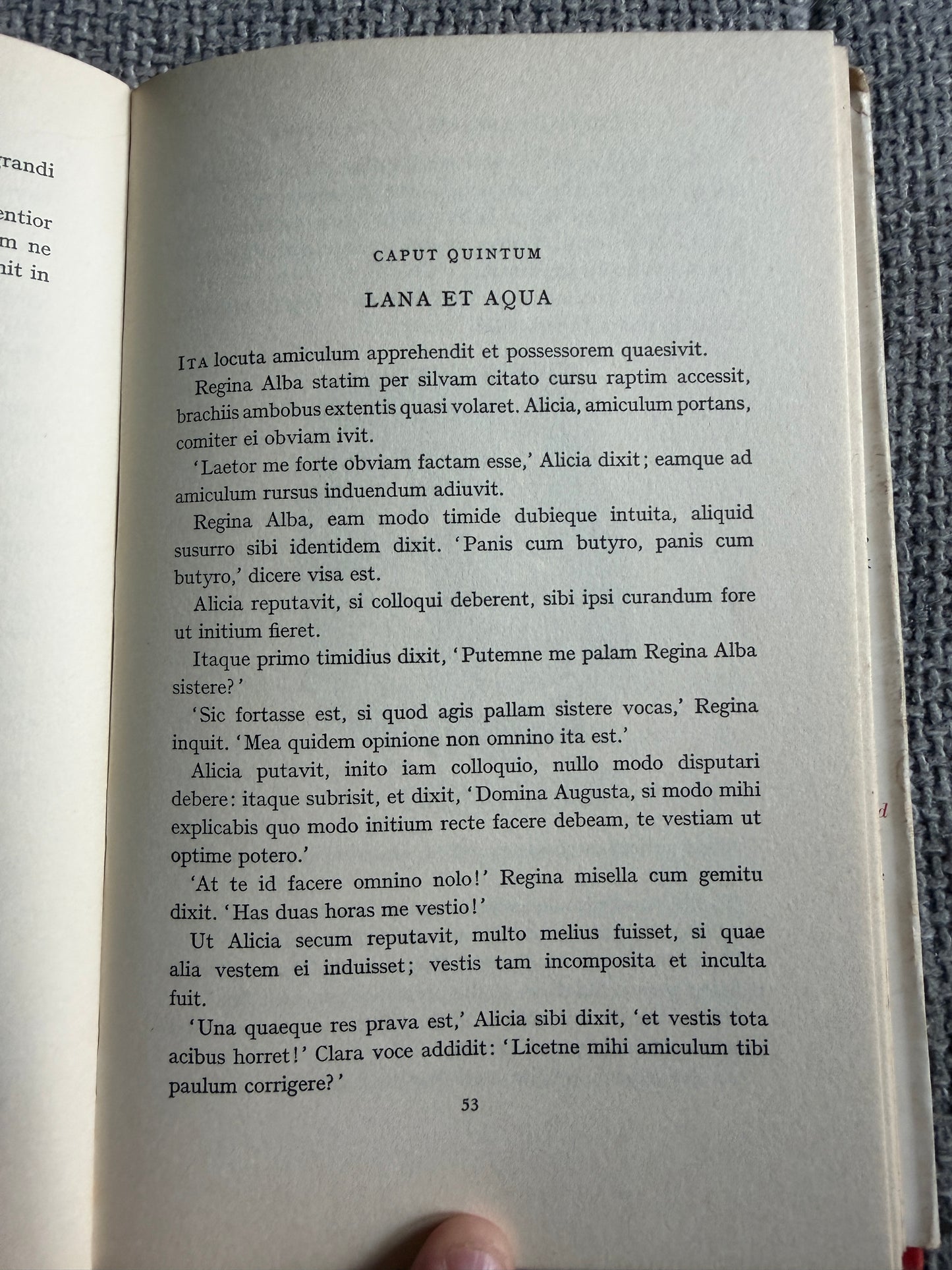 1966 Aliciae Per Speculum Transitus - Ludovici Carroll (Sir John Tennial illustration) translated by Clive Harcourt Carruthers (MacMillan) - Honeyburn Books (UK)