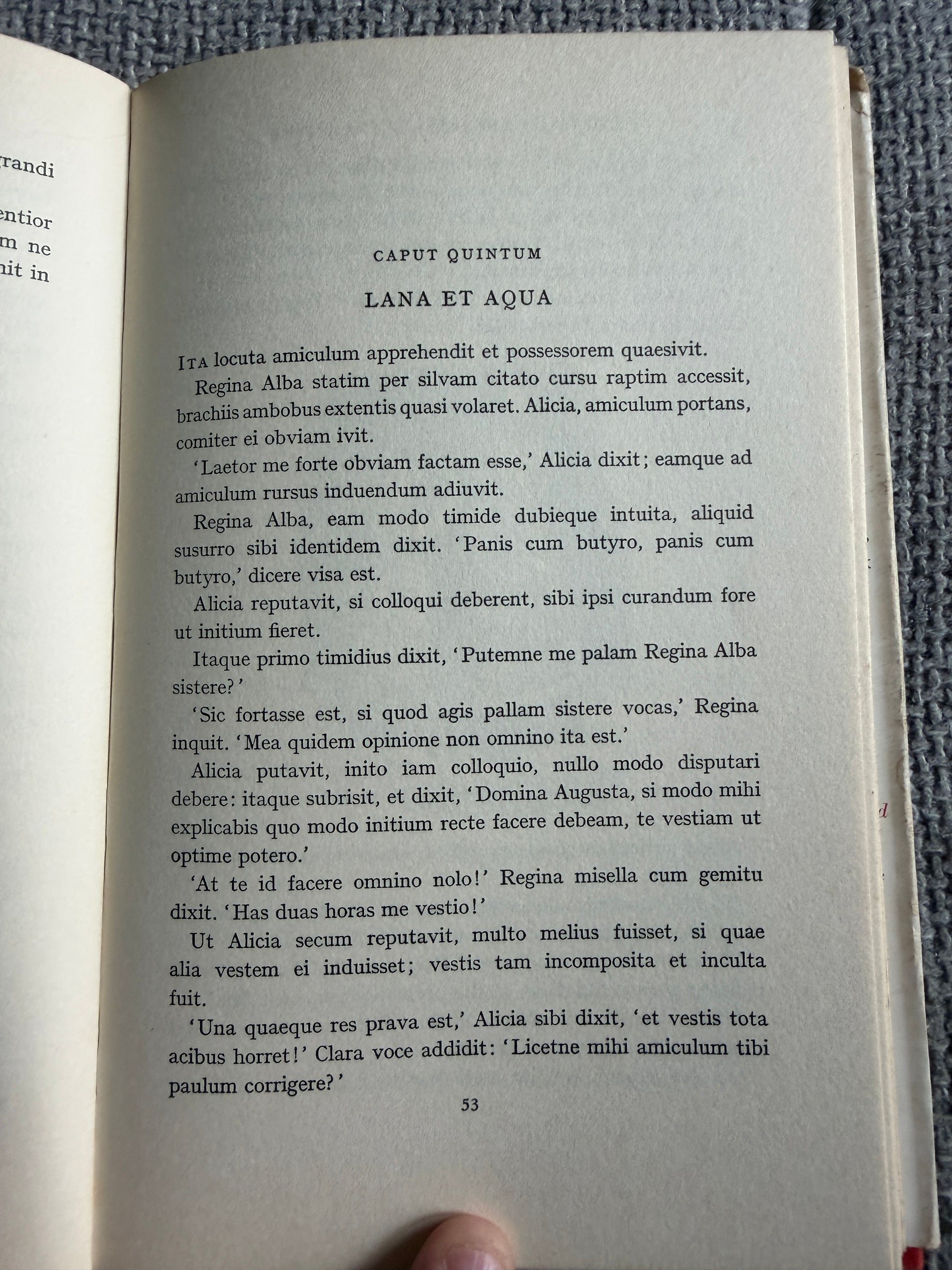 1966 Aliciae Per Speculum Transitus - Ludovici Carroll (Sir John Tennial illustration) translated by Clive Harcourt Carruthers (MacMillan) - Honeyburn Books (UK)