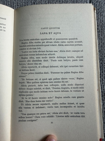 1966 Aliciae Per Speculum Transitus - Ludovici Carroll (Sir John Tennial illustration) translated by Clive Harcourt Carruthers (MacMillan) - Honeyburn Books (UK)