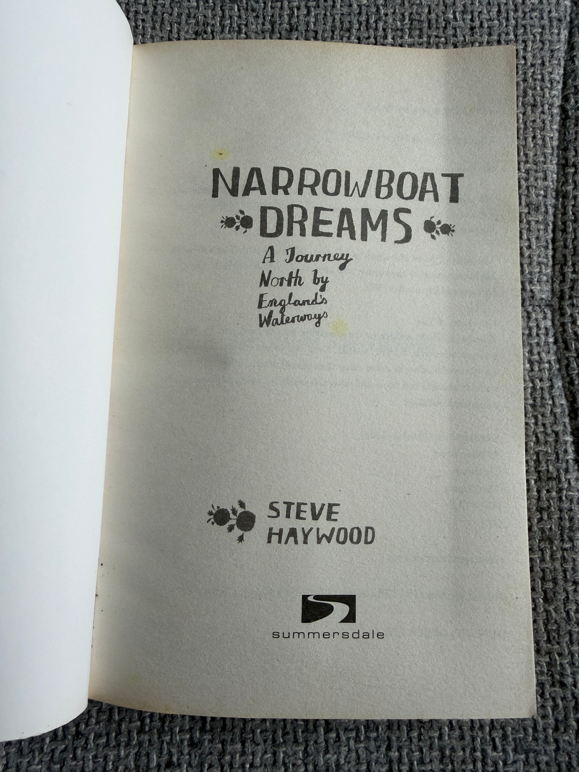 2008 Narrowboat Dreams - Steve Haywood (Summersdale) - Honeyburn Books (UK)