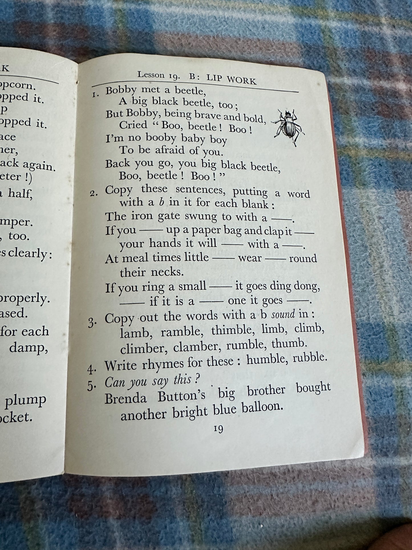 1961 Adventures In Words(Speech Training Readers)Rodney Bennett First Series Book 1: Jack Be Nimble(University Of London Press)