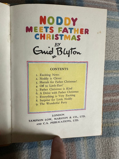 1955*1st*Noddy Meets Father Christmas - Enid Blyton(Sampson Low, Marston & Co Ltd & C. A. Publications Ltd)