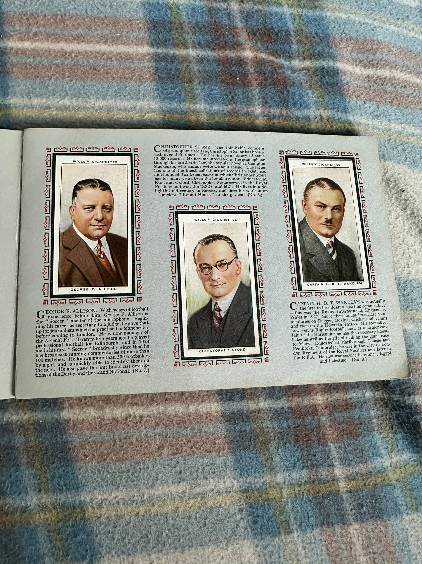 1940’s Radio Celebrities (Wills Cigarette cards complete set)