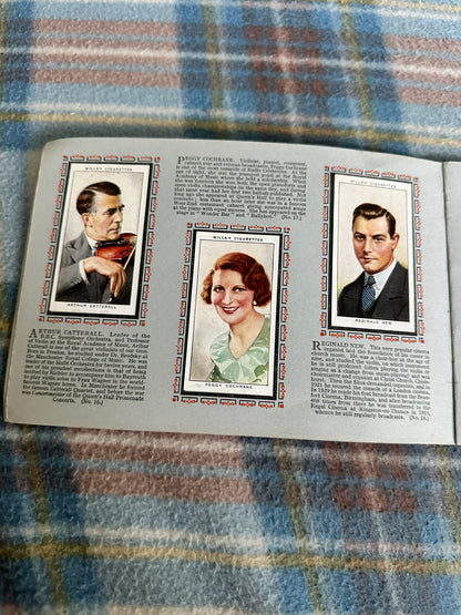 1940’s Radio Celebrities (Wills Cigarette cards complete set)