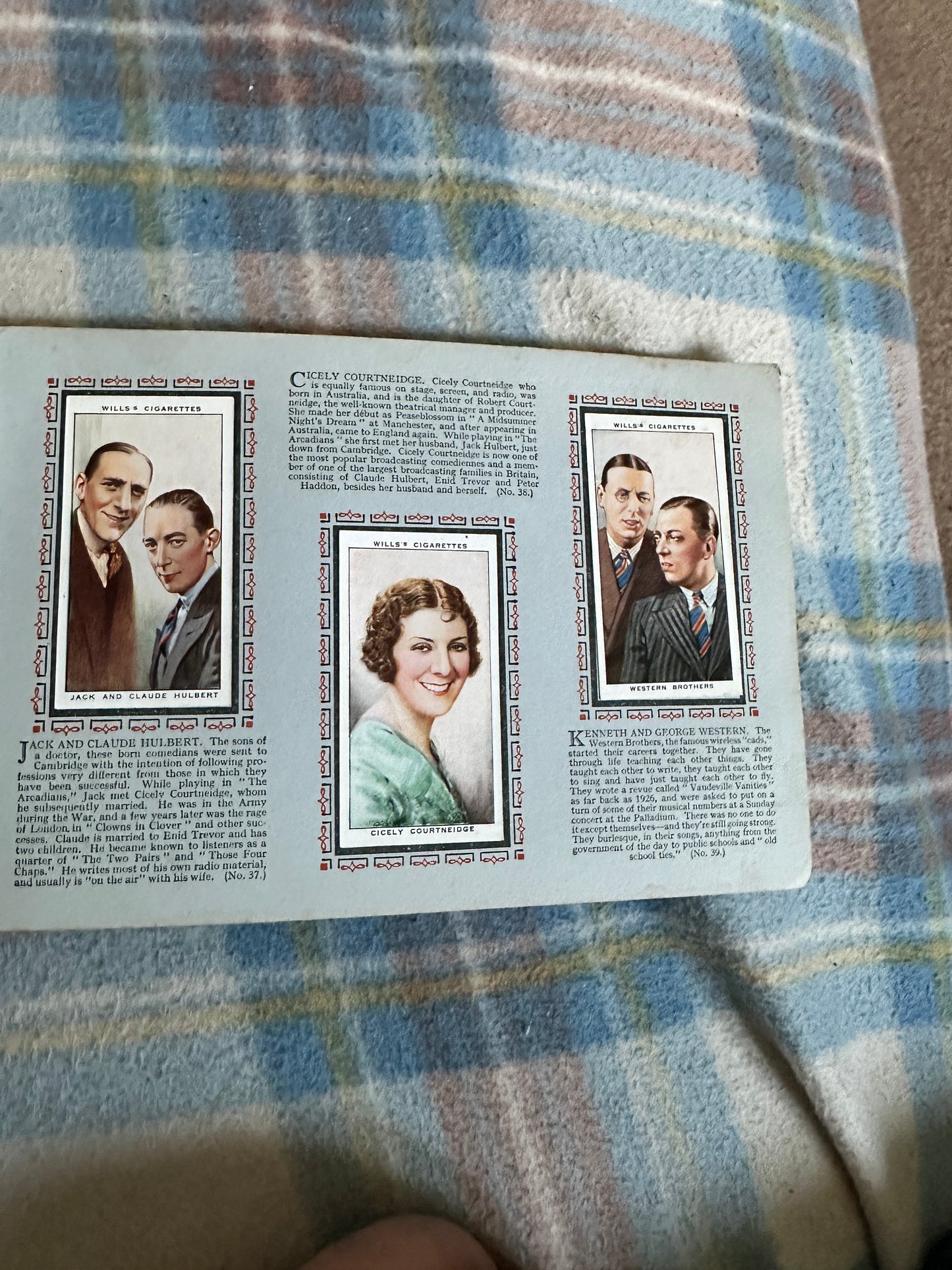 1940’s Radio Celebrities (Wills Cigarette cards complete set)