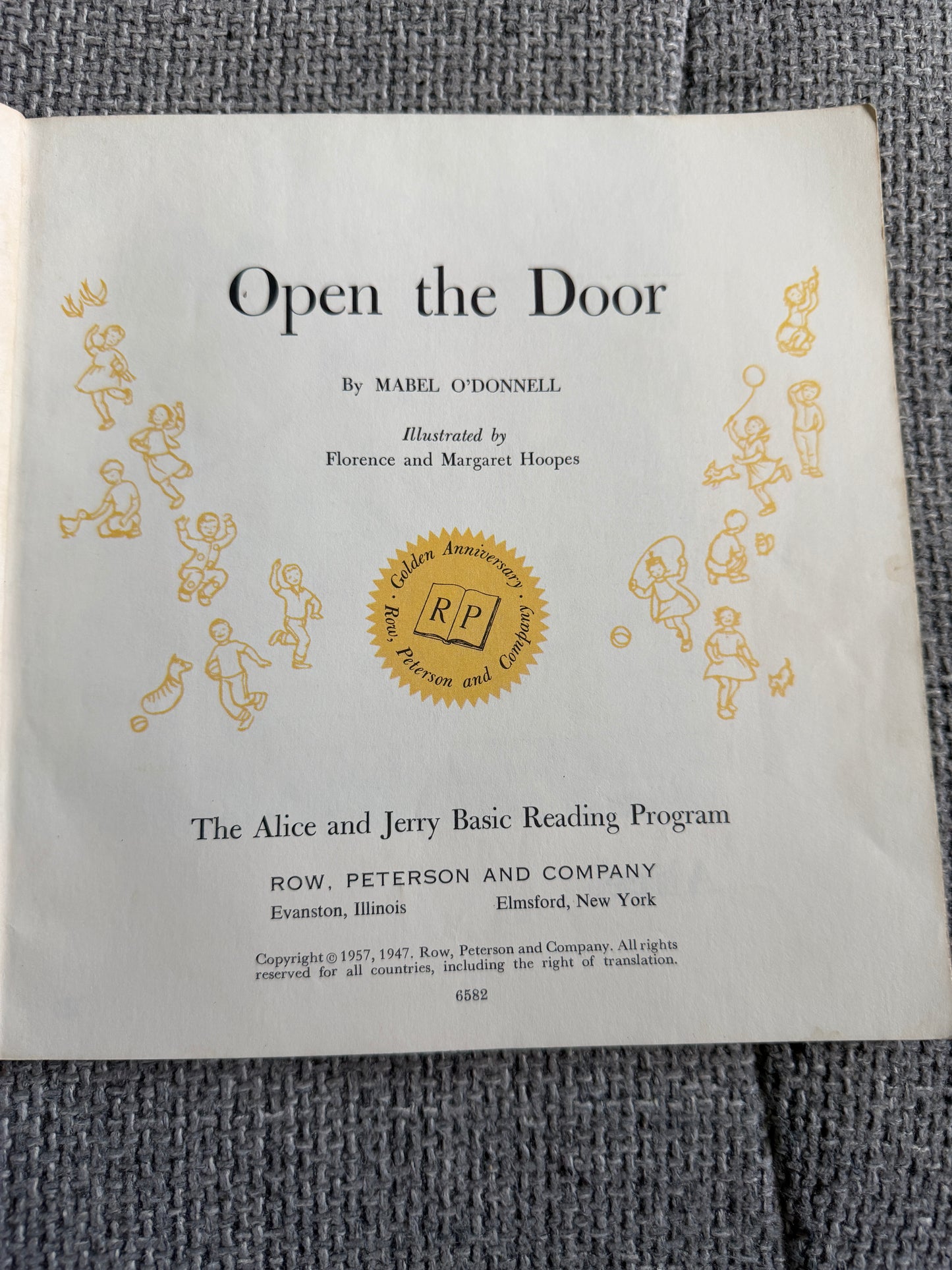 1958 Open The Door Mabel O’Donnell Basic Reading Program with Illustrations by Florence and Margaret Hoopes - Honeyburn Books (UK)