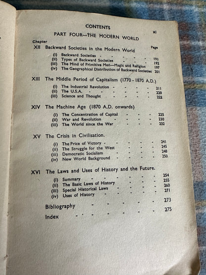 1947 An Outline Of Man’s History - Patrick Gordon Walker(J. F. Horrabin maps) N.C.L.C. Publishing Society Ltd