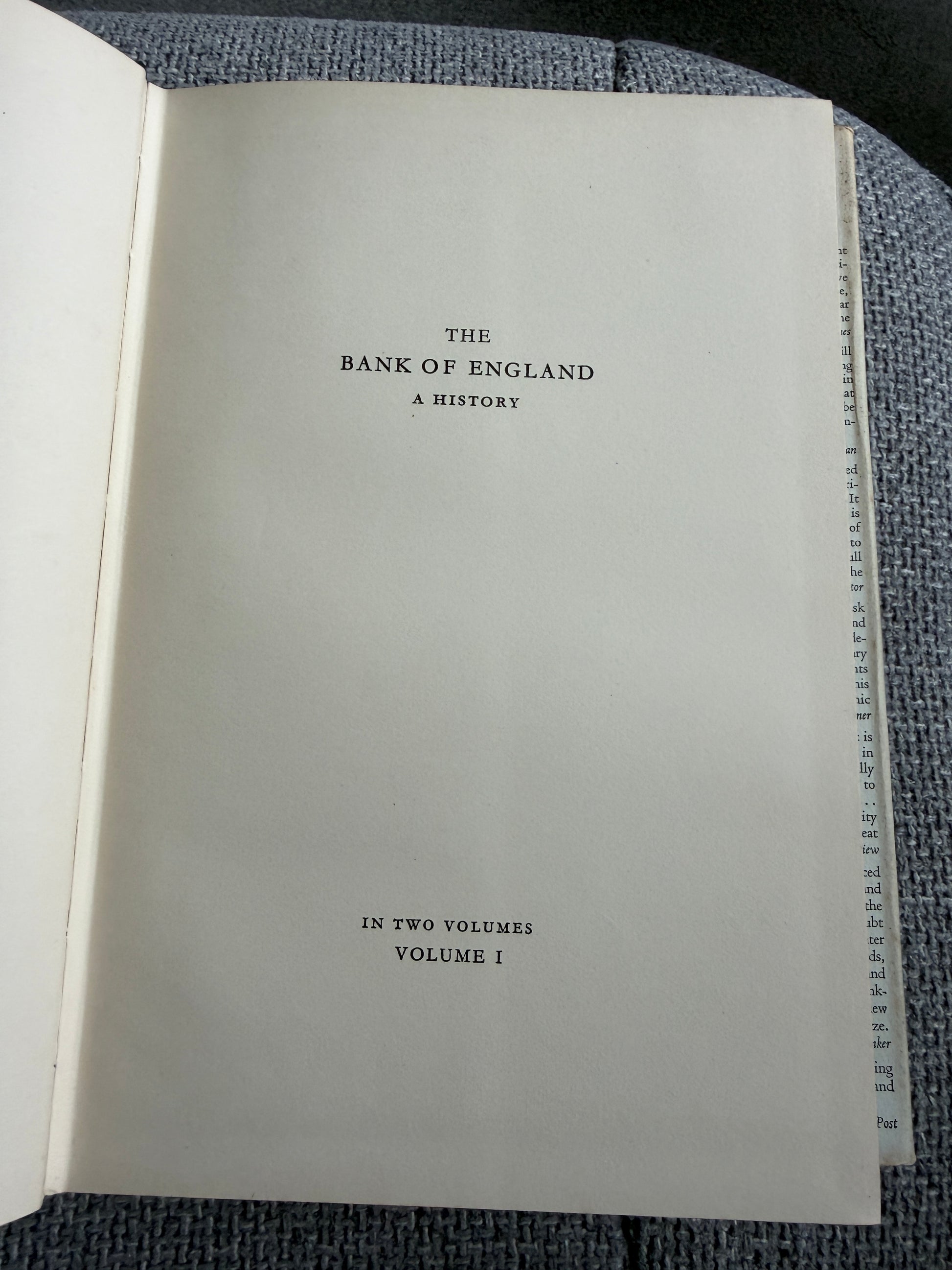 1958 The Bank Of England A History (2xVols) Sir John Clapham (Vol 1 1694-1797) (Vol 2 1797-1914) Cambridge University Press - Honeyburn Books (UK)