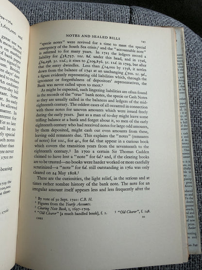 1958 The Bank Of England A History (2xVols) Sir John Clapham (Vol 1 1694-1797) (Vol 2 1797-1914) Cambridge University Press - Honeyburn Books (UK)