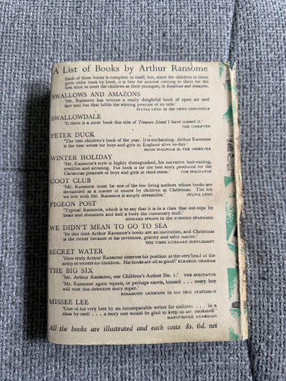 1944 Swallows & Amazons - Arthur Ransome (Nancy Blackett illust) Jonathan Cape - Honeyburn Books (UK)