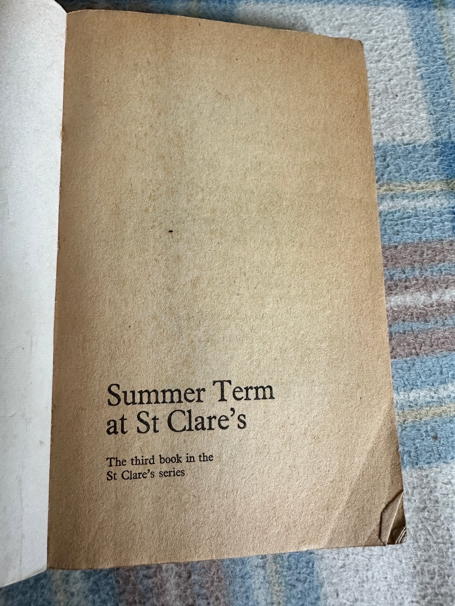 1978 Summer Term At St.Clare’s - Enid Blyton(Jenny Chapple illustration) Dragon Granada Pub