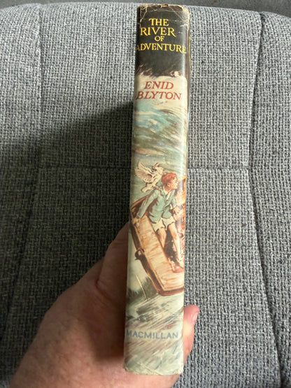 1975 The River Of Adventure - Enid Blyton (Stuart Tresilian illust) MacMillan - Honeyburn Books (UK)