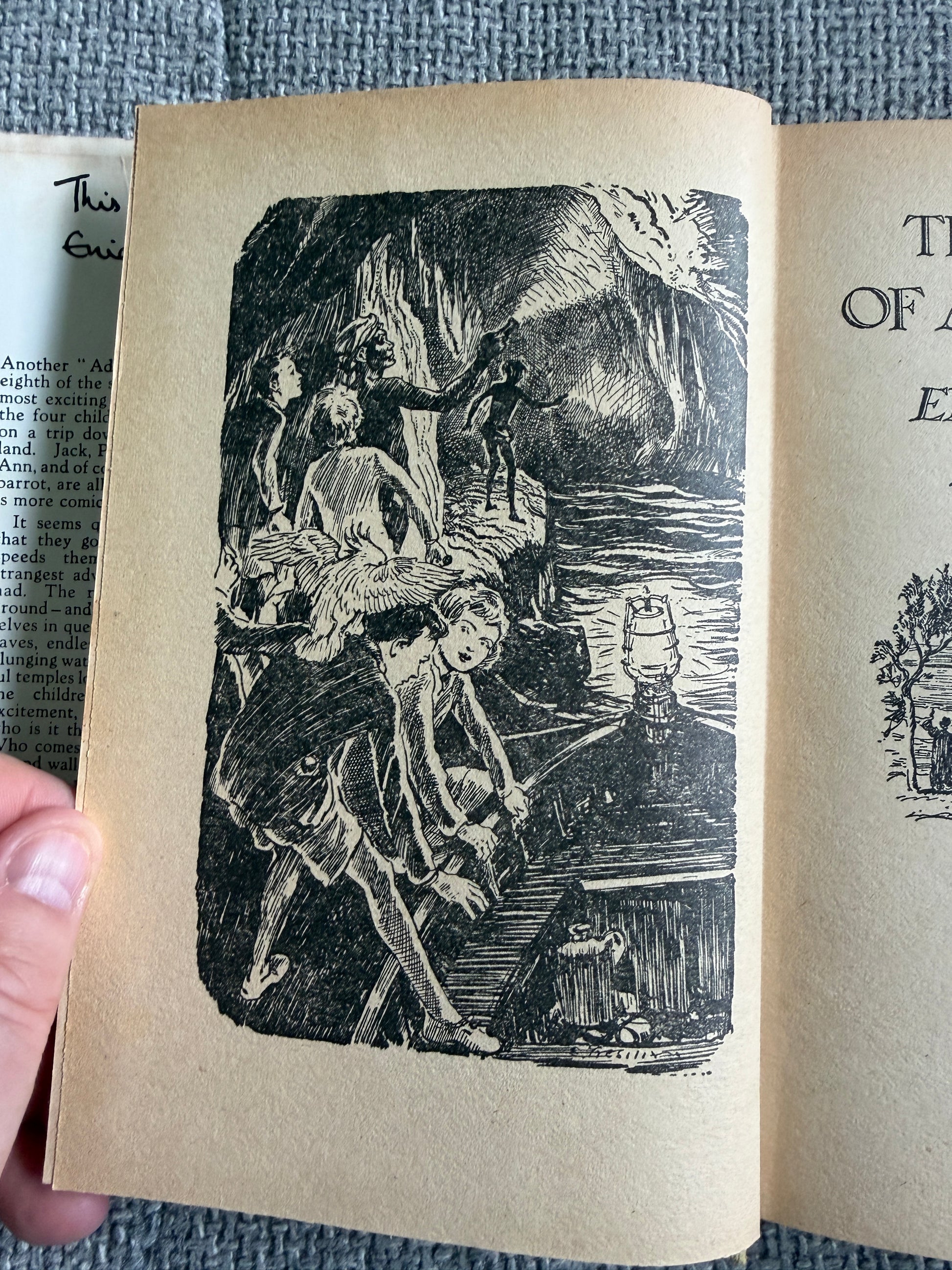1975 The River Of Adventure - Enid Blyton (Stuart Tresilian illust) MacMillan - Honeyburn Books (UK)