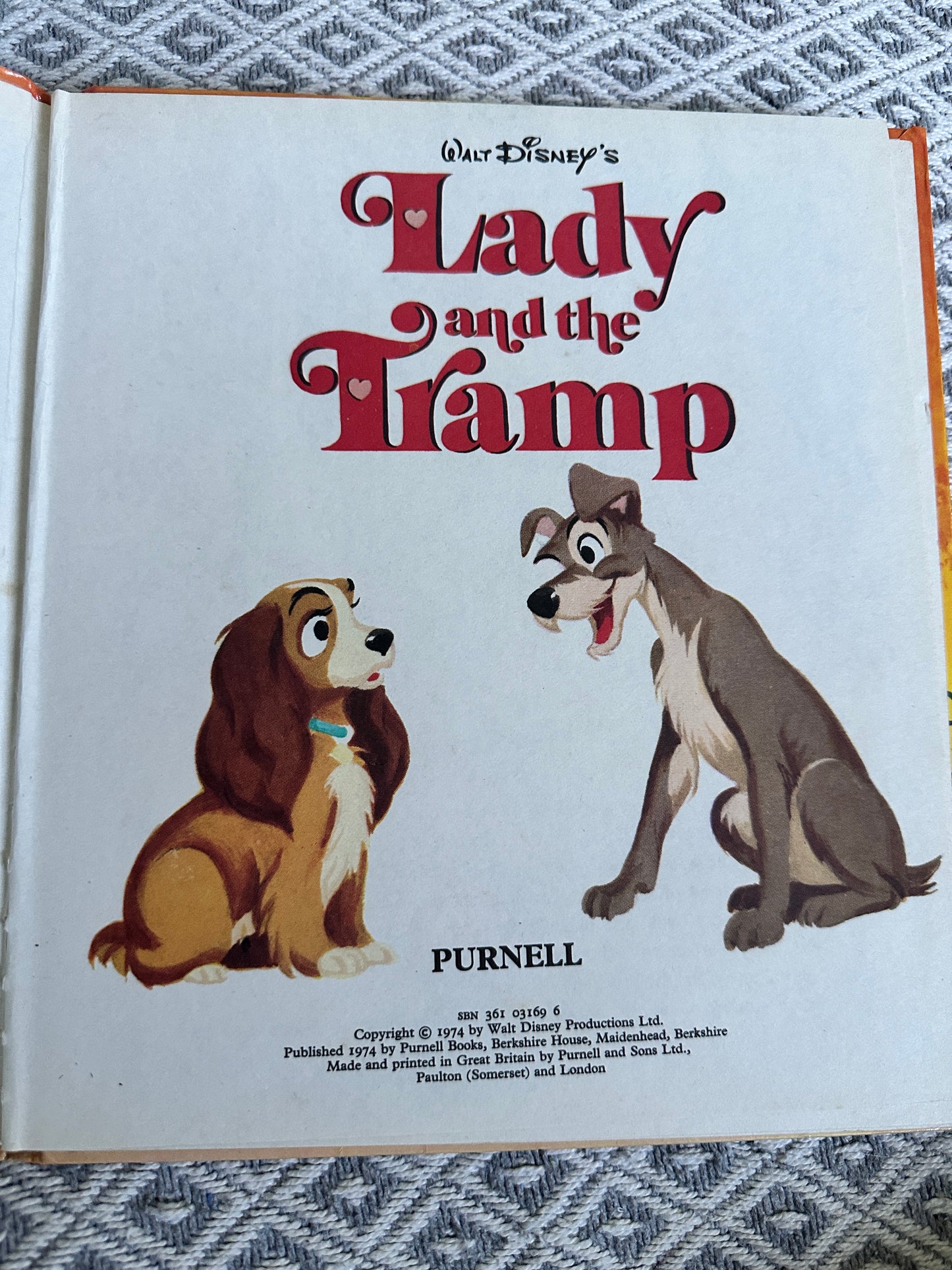 1974 Walt Disney’s Lady & The Tramp (Purnell publisher)