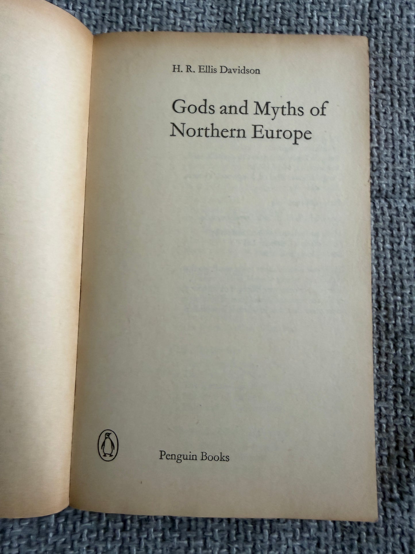 1964*1st* Gods & Myths Of Northern Europe - H. R. Ellis Davidson (Pelican Books) - Honeyburn Books (UK)