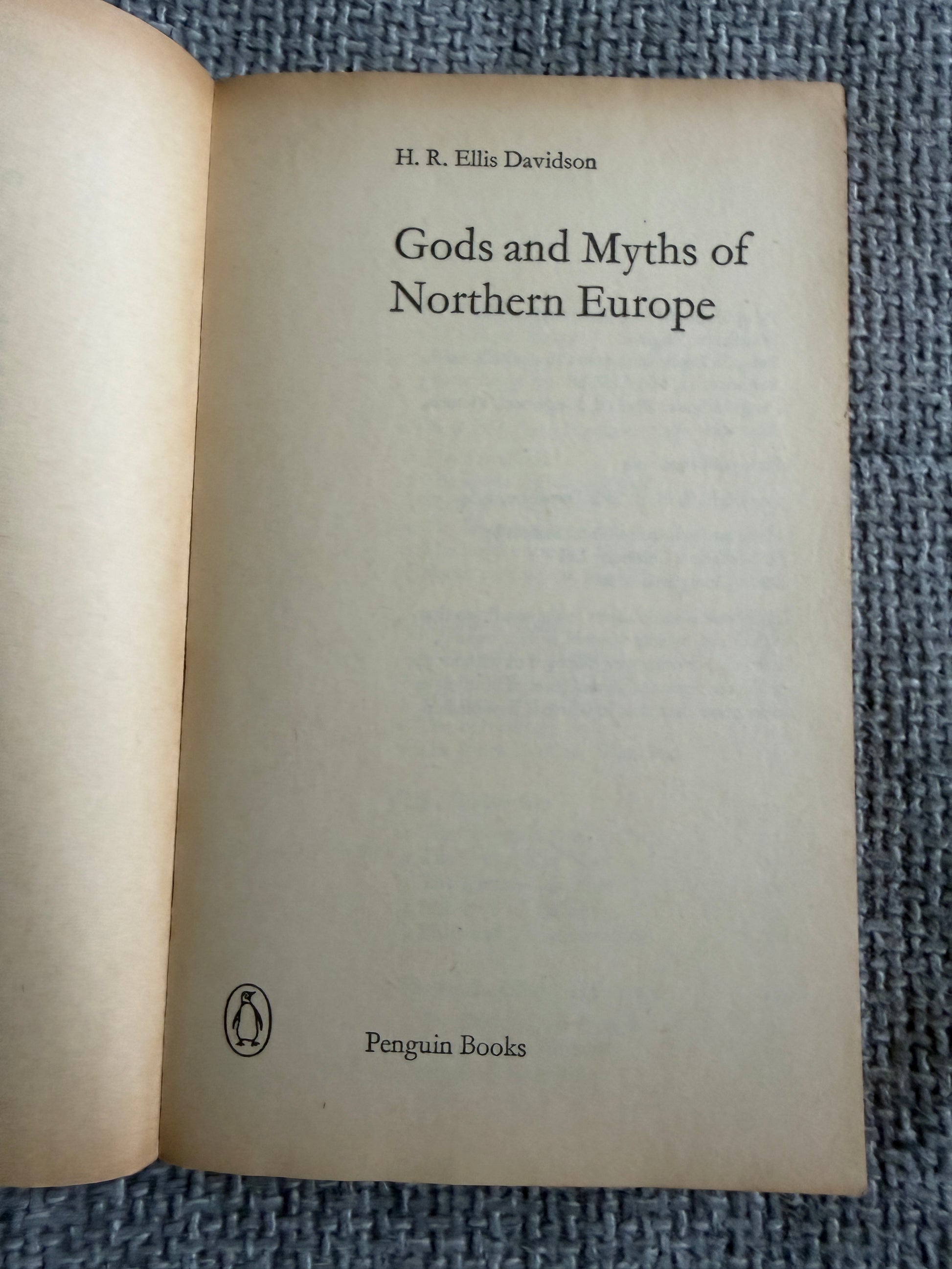 1964*1st* Gods & Myths Of Northern Europe - H. R. Ellis Davidson (Pelican Books) - Honeyburn Books (UK)