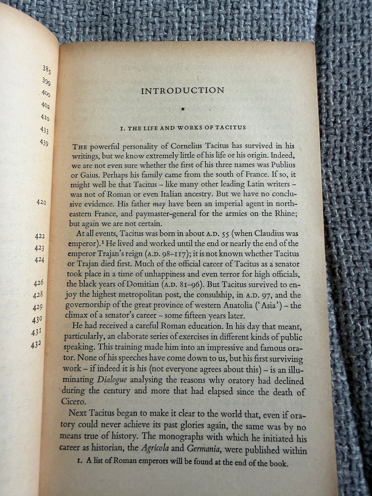 1956*1st* Tacitus On Imperial Rome - Michael Grant (Penguin Classics) - Honeyburn Books (UK)