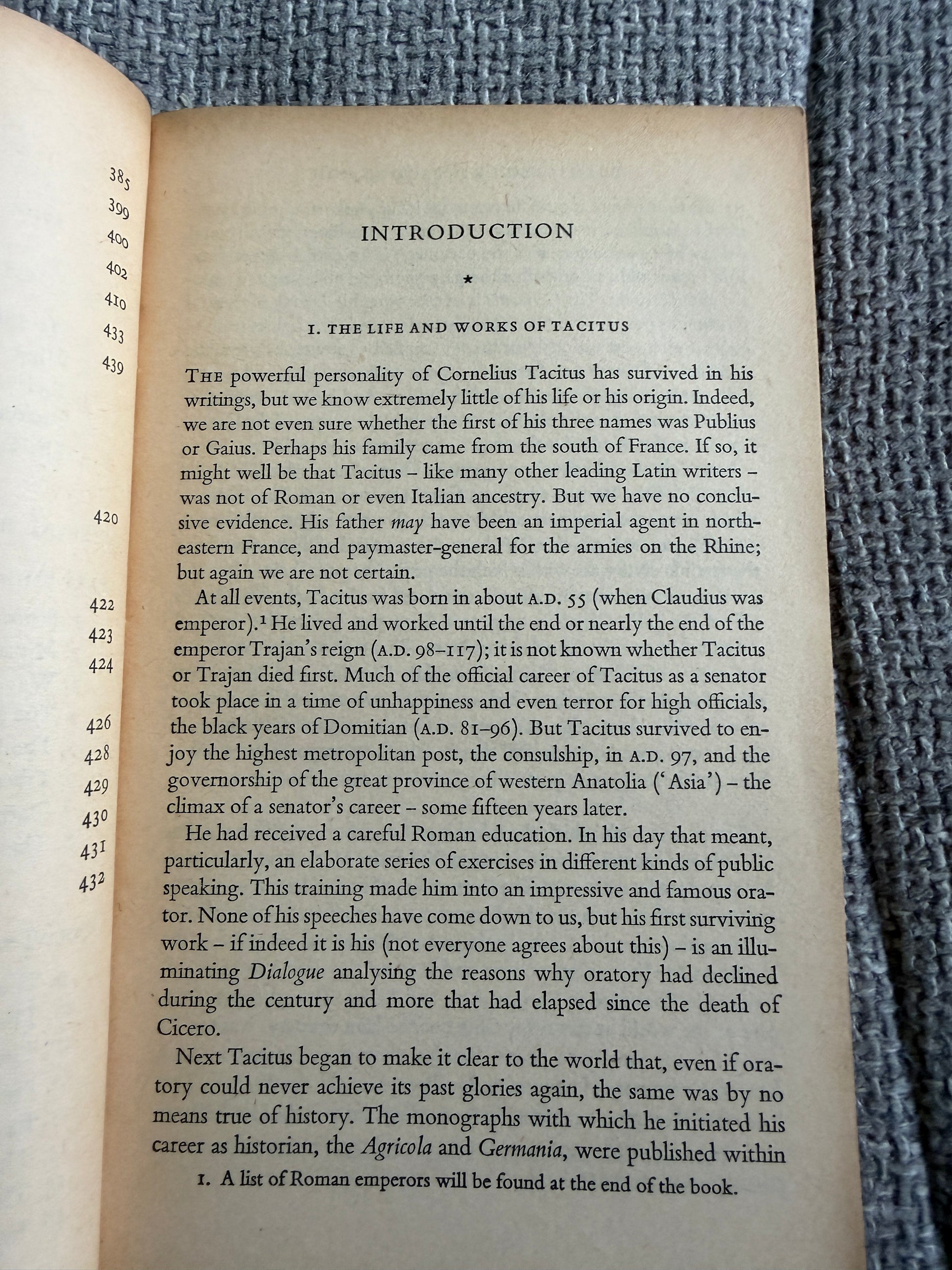 1956*1st* Tacitus On Imperial Rome - Michael Grant (Penguin Classics) - Honeyburn Books (UK)