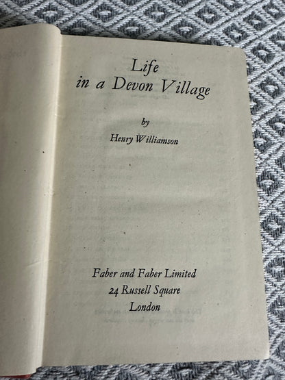 1945*1st* Life In A Devon Village - Henry Williamson(Faber & Faber Ltd)