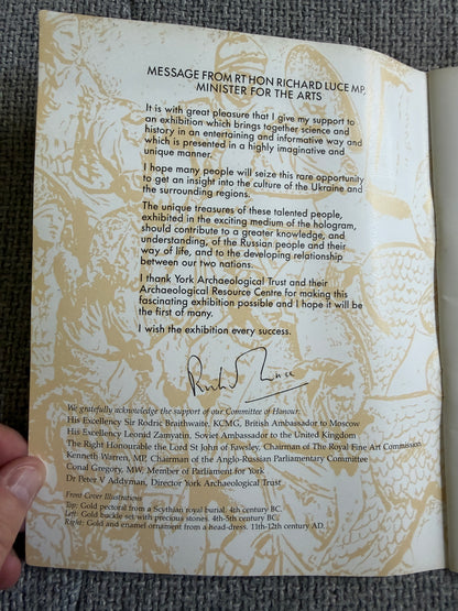 1997 Russian Holograms Treasure Trapped In Light - V. Markov, J. Arustamian etc (York Archaeological Trust For Excavation & Research Ltd) - Honeyburn Books (UK)