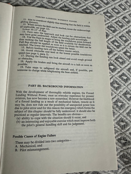 1975 Flight Emergency Procedures For Pilots - N. H. Birch & A. E. Bramson(Pitman Publishing)