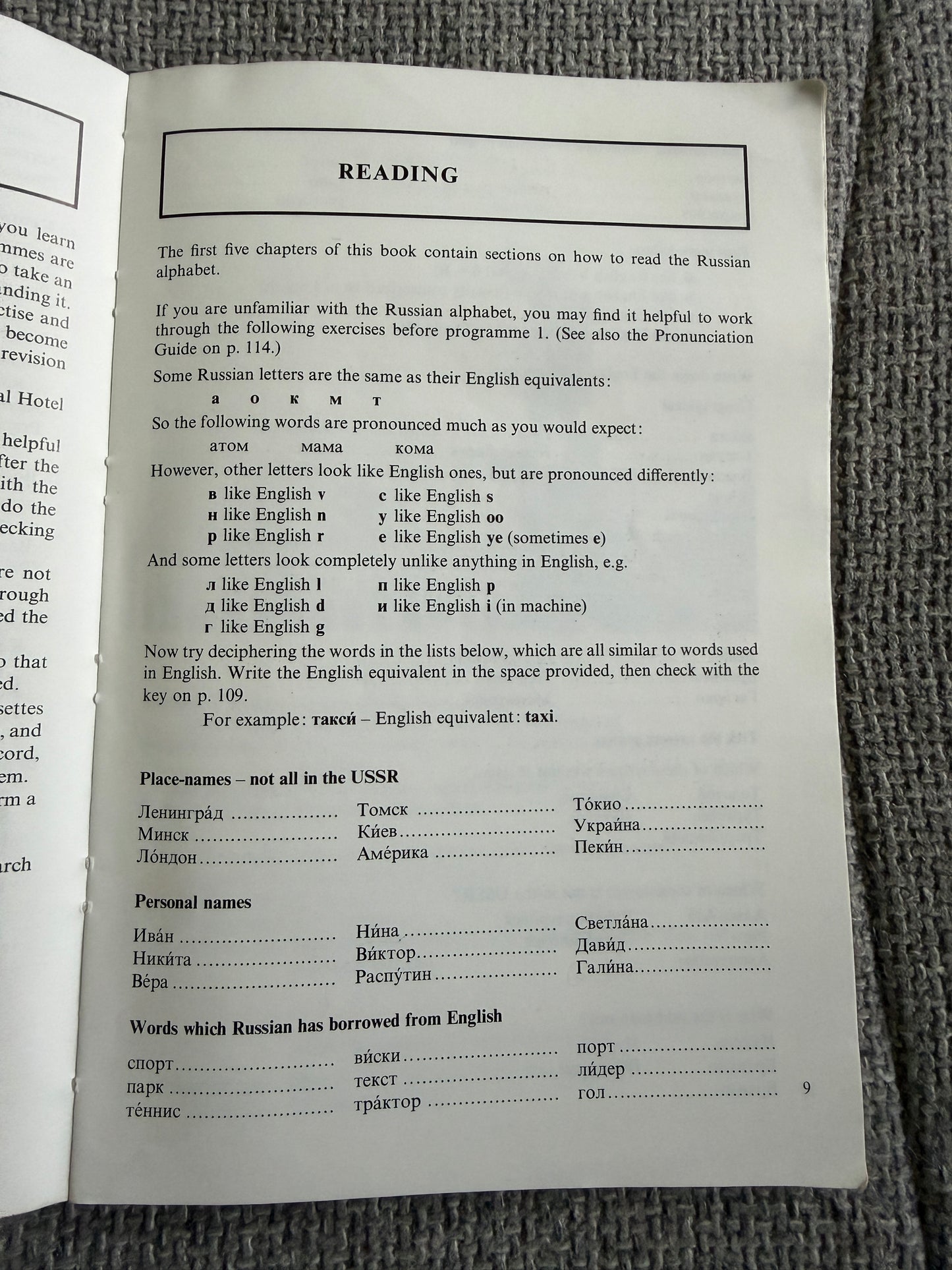 1979 BBC Radio Course For Beginners In Russian 🇷🇺 (Ochen’ Priyatno) BBC - Honeyburn Books (UK)