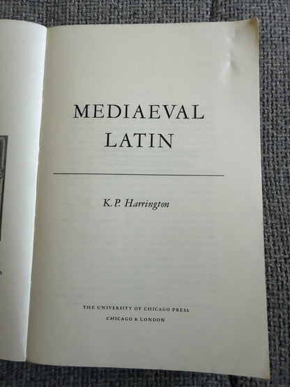 1967 Mediaeval Latin - K. P. Harrington (University of Chicago) - Honeyburn Books (UK)
