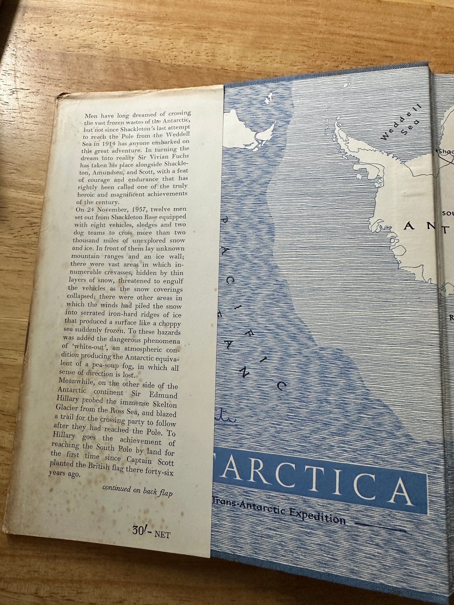 1958*1st* The Crossing Of Antarctica - Sir Vivian Fuchs & Sir Edmund Hillary(Cassell)