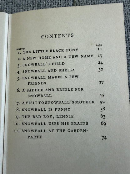 1959 Snowball The Pony - Enid Blyton (Iris Gillespie illust) Lutterworth Press - Honeyburn Books (UK)