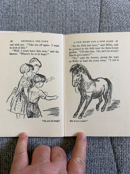 1959 Snowball The Pony - Enid Blyton (Iris Gillespie illust) Lutterworth Press - Honeyburn Books (UK)
