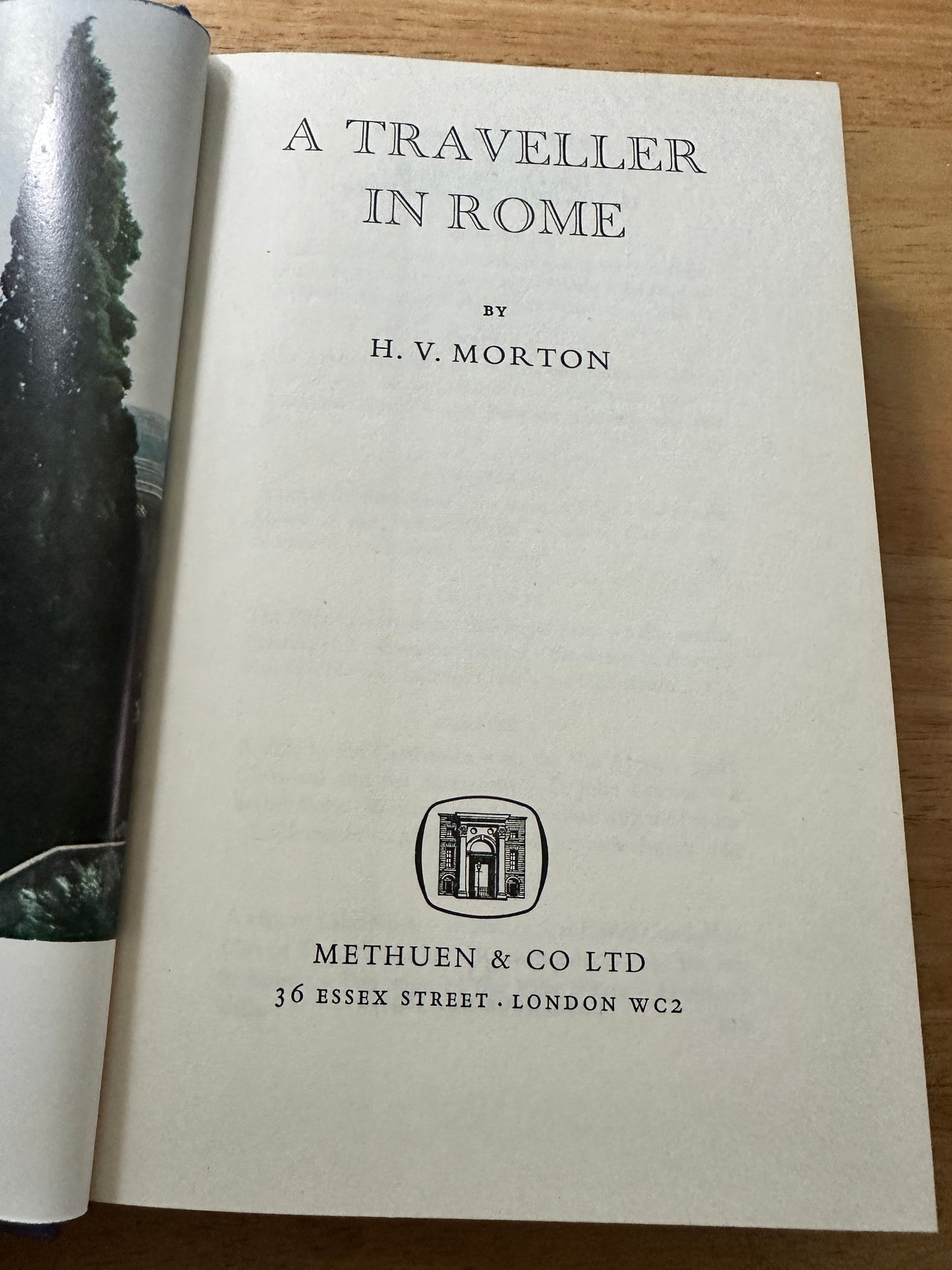 1958 A Traveller In Rome - H. V. Morton(Methuen)