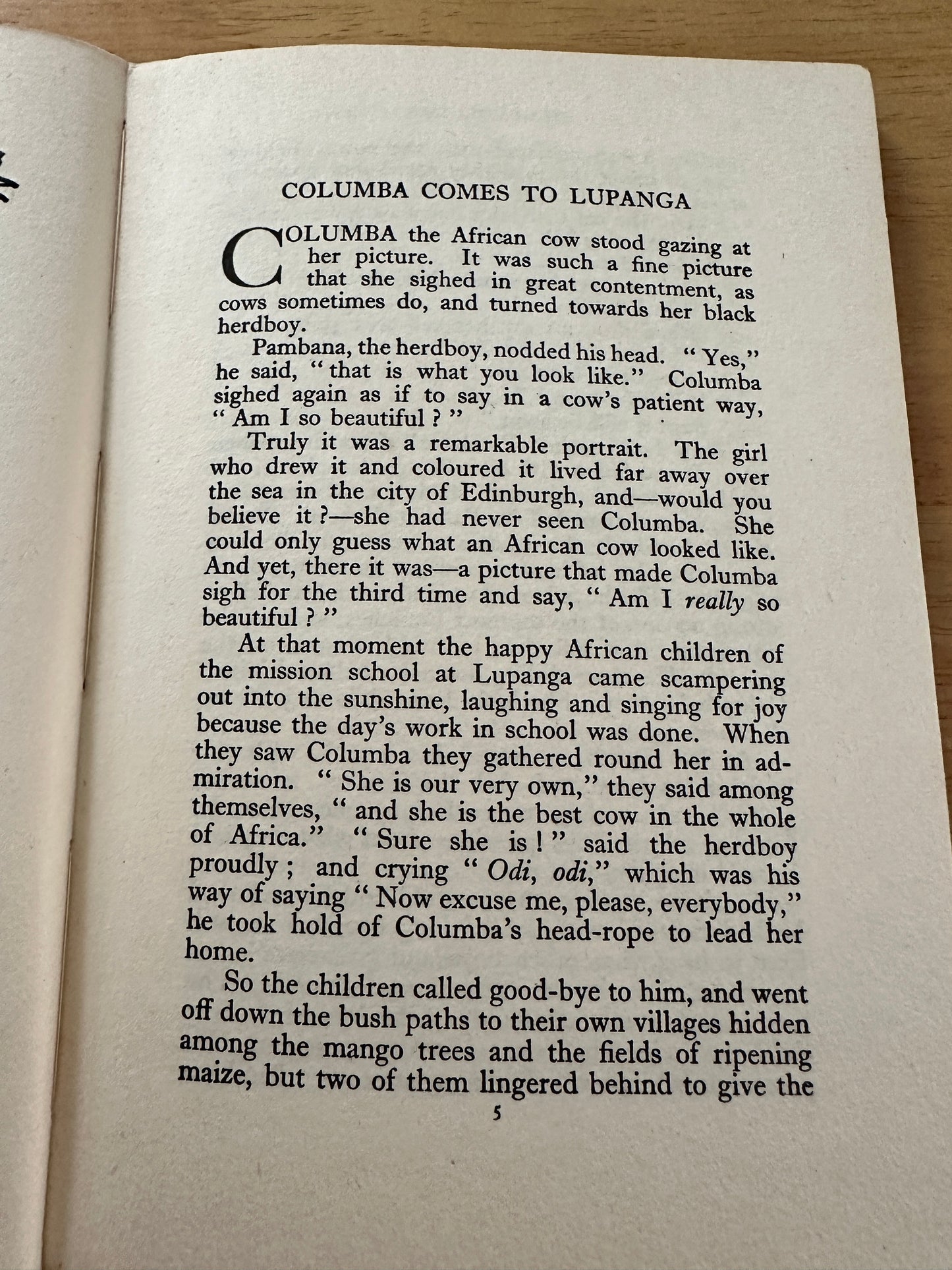 1948 Dear Columba(A Story of Africa) Richard Paterson(E. M. Ingall Illust)Edinburgh House Press