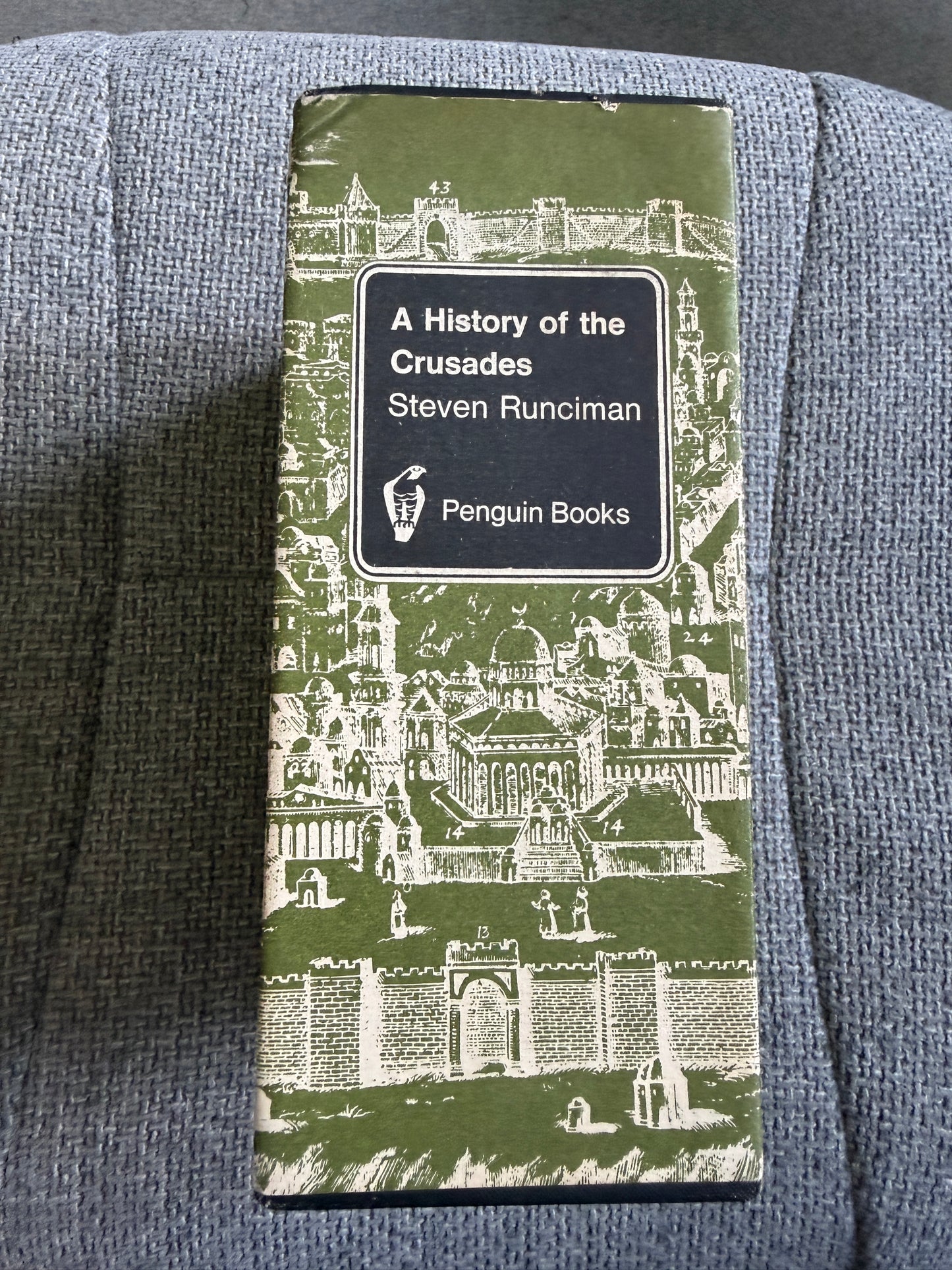 Steven Runciman – A History of the Crusades Vols. 1–3. Complete Peregrine Books 1965 edition. Original Penguin slipcase. Peregrine Books