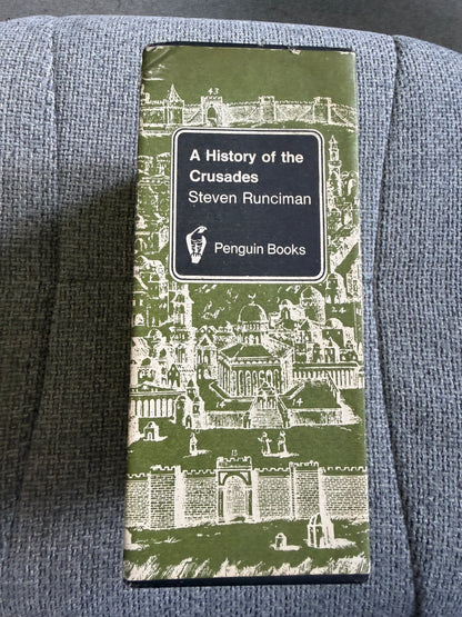 Steven Runciman – A History of the Crusades Vols. 1–3. Complete Peregrine Books 1965 edition. Original Penguin slipcase. Peregrine Books
